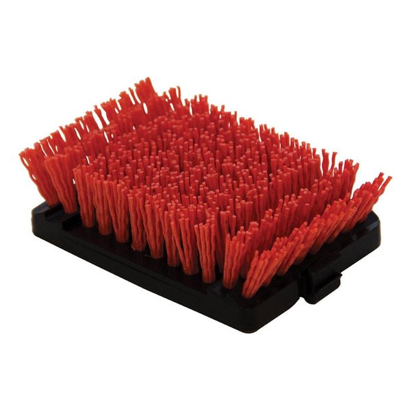 Heat Wave Cool-Clean Polypropylene Replacement Grill Brush Head, Black & Red HE1493794